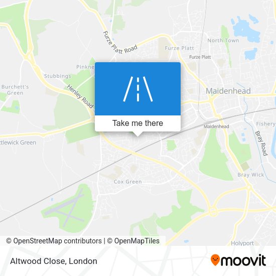 Altwood Close map