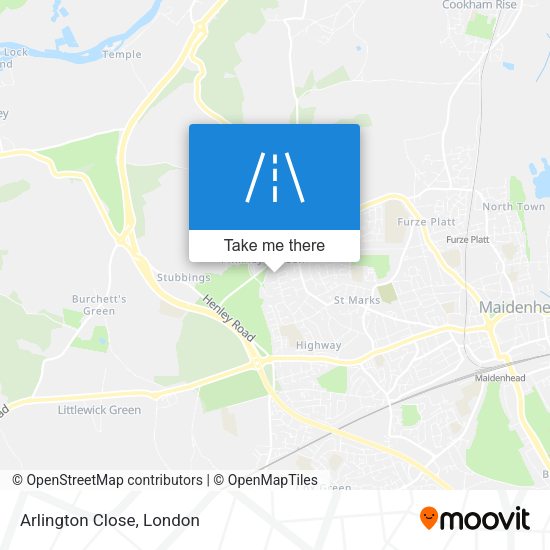 Arlington Close map