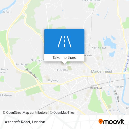 Ashcroft Road map