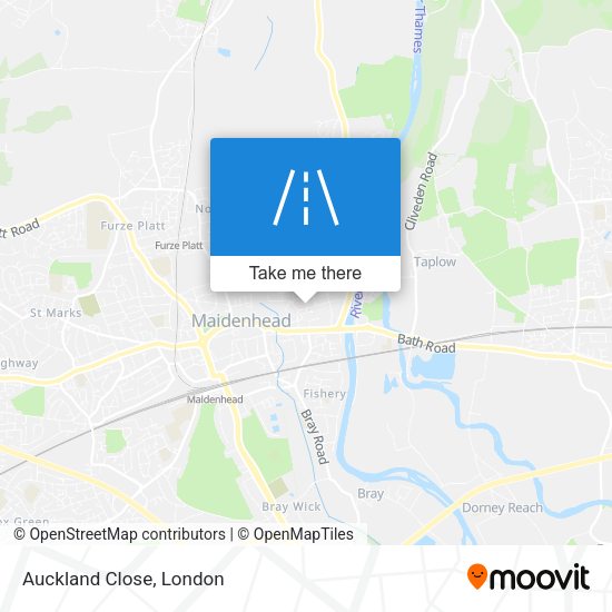 Auckland Close map