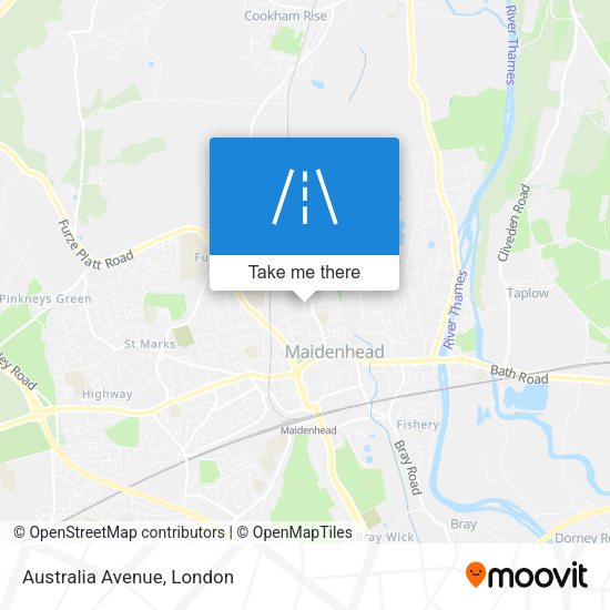 Australia Avenue map