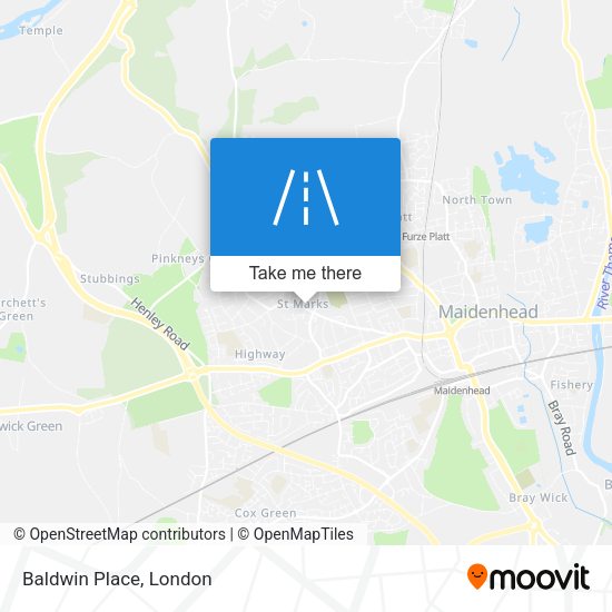 Baldwin Place map