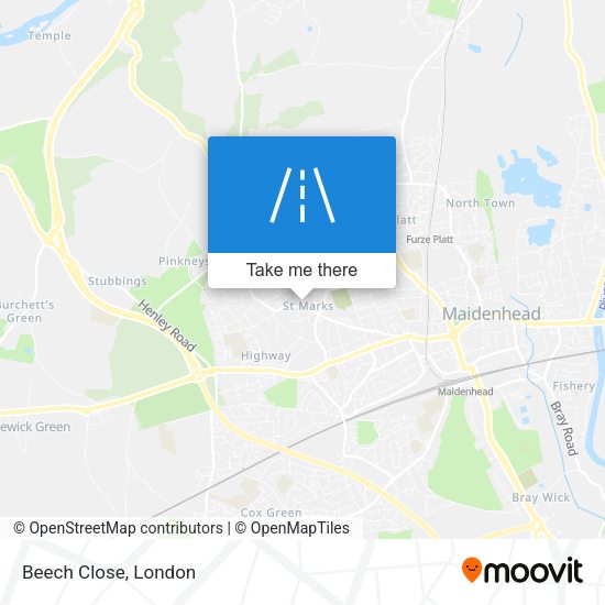 Beech Close map