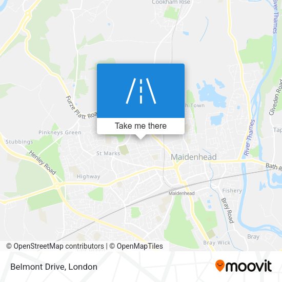 Belmont Drive map