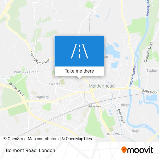 Belmont Road map