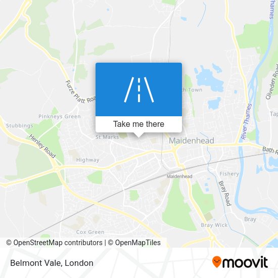 Belmont Vale map