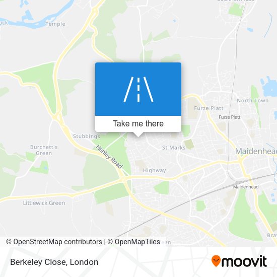 Berkeley Close map