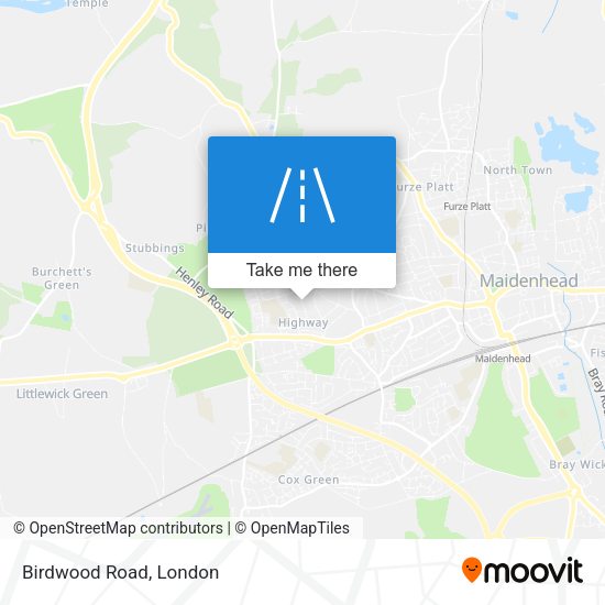 Birdwood Road map