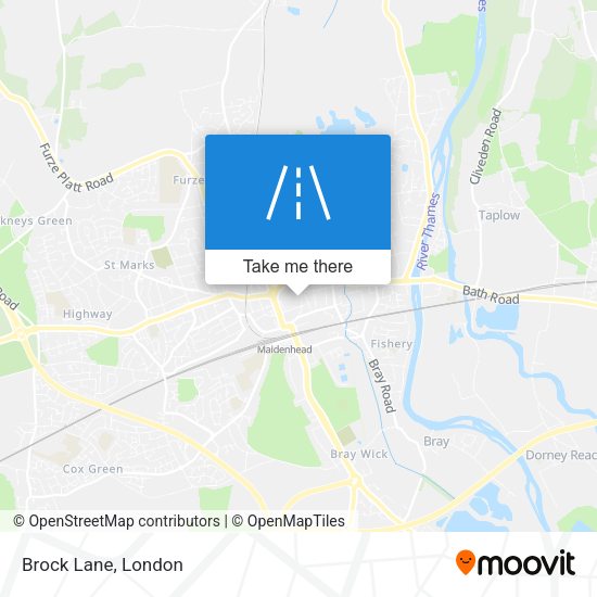 Brock Lane map