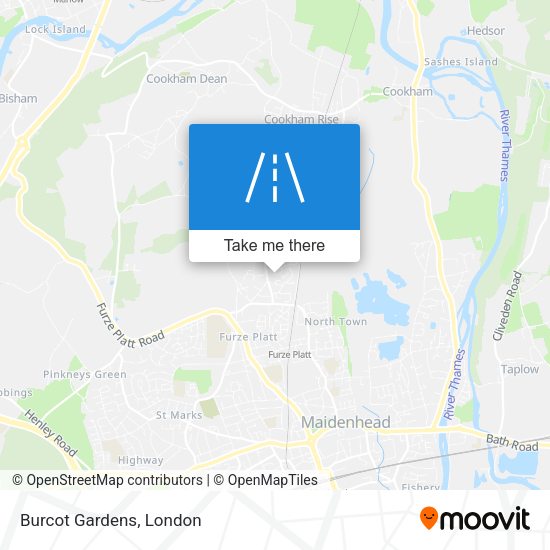 Burcot Gardens map