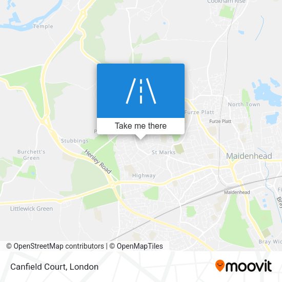 Canfield Court map