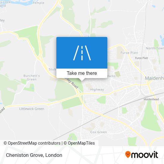 Cheniston Grove map