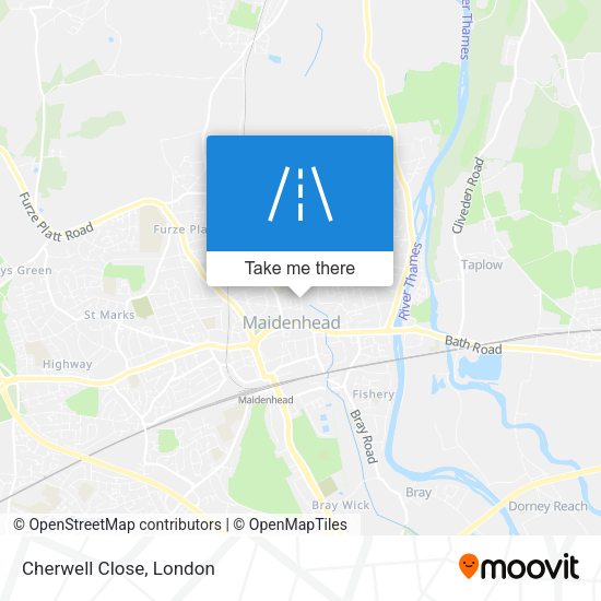 Cherwell Close map