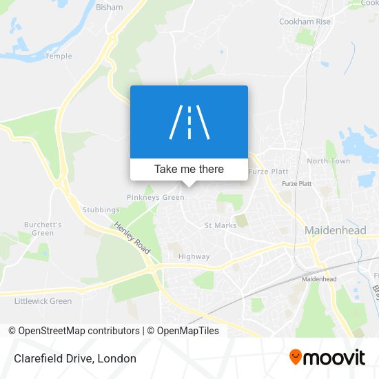 Clarefield Drive map