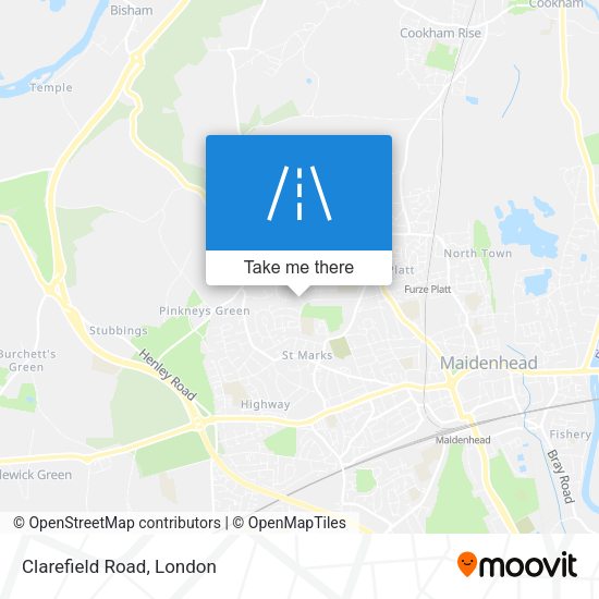 Clarefield Road map