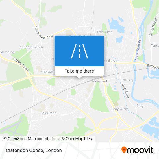 Clarendon Copse map