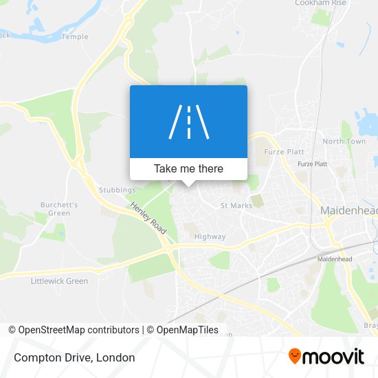 Compton Drive map