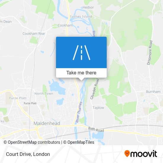 Court Drive map