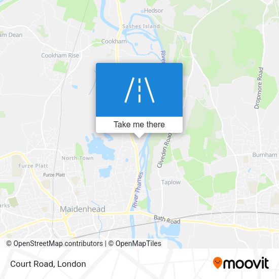 Court Road map
