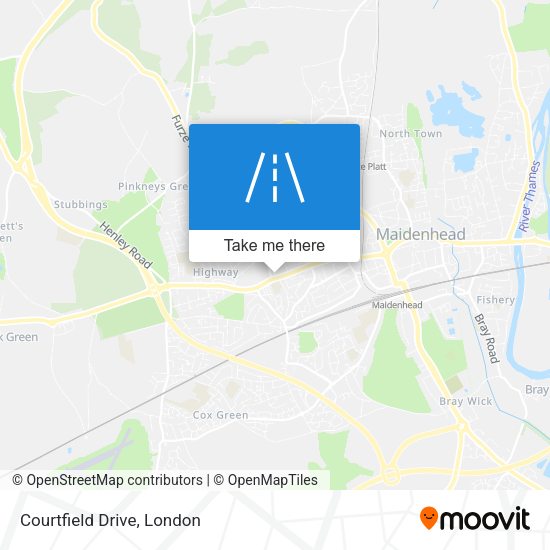 Courtfield Drive map
