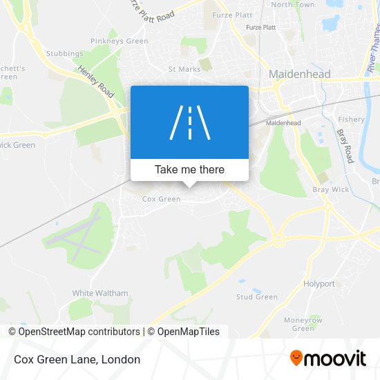 Cox Green Lane map