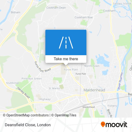 Deansfield Close map