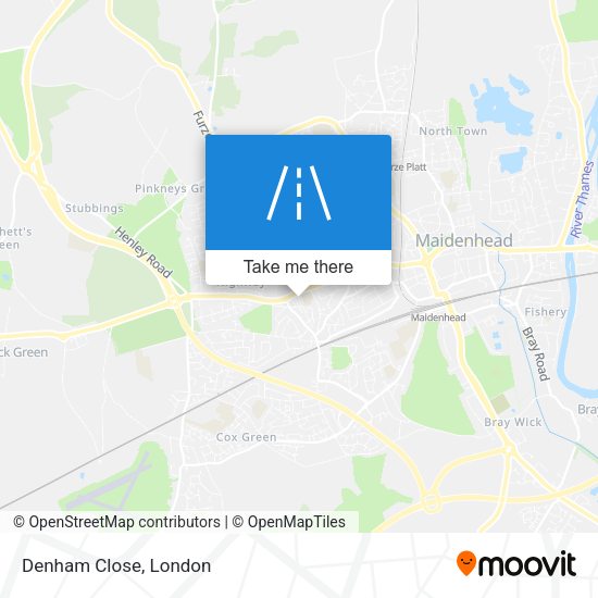 Denham Close map