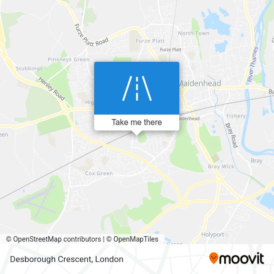 Desborough Crescent map