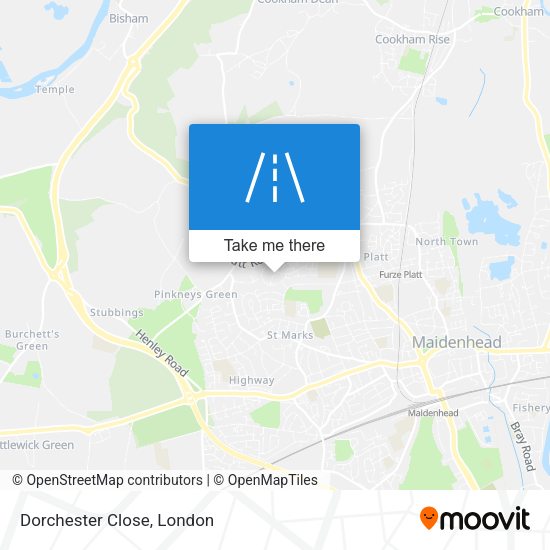 Dorchester Close map