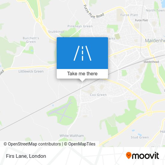 Firs Lane map