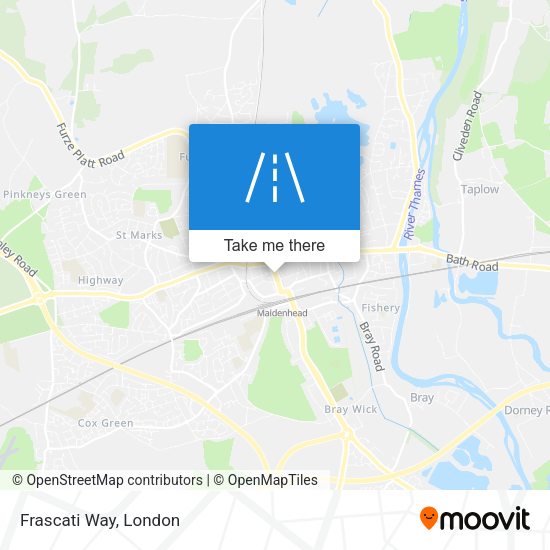 Frascati Way map