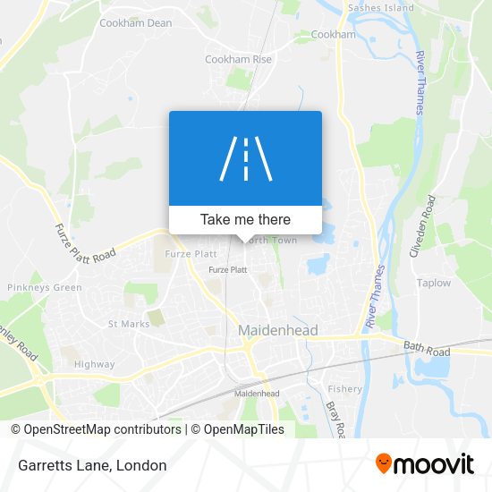 Garretts Lane map