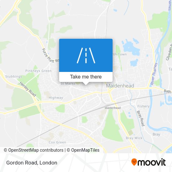 Gordon Road map