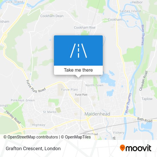 Grafton Crescent map