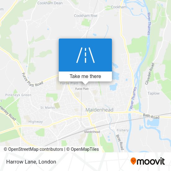 Harrow Lane map