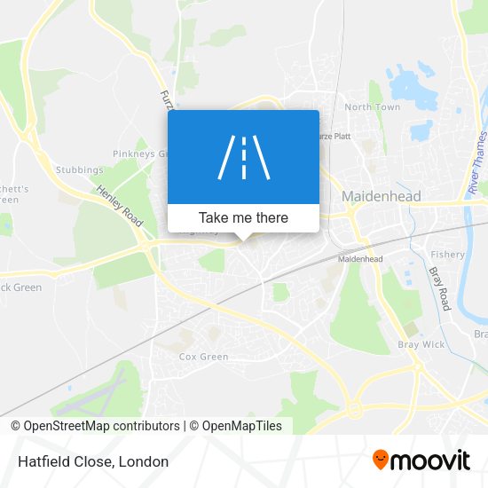 Hatfield Close map