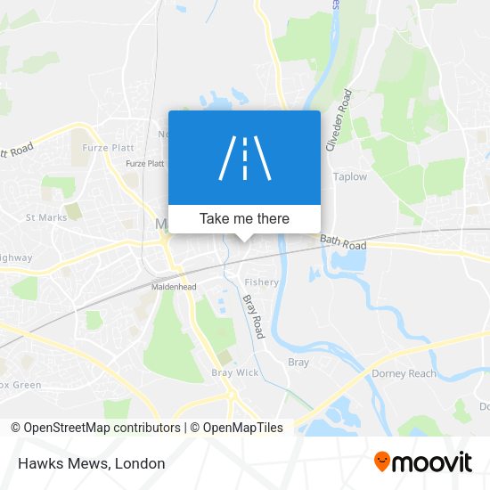 Hawks Mews map