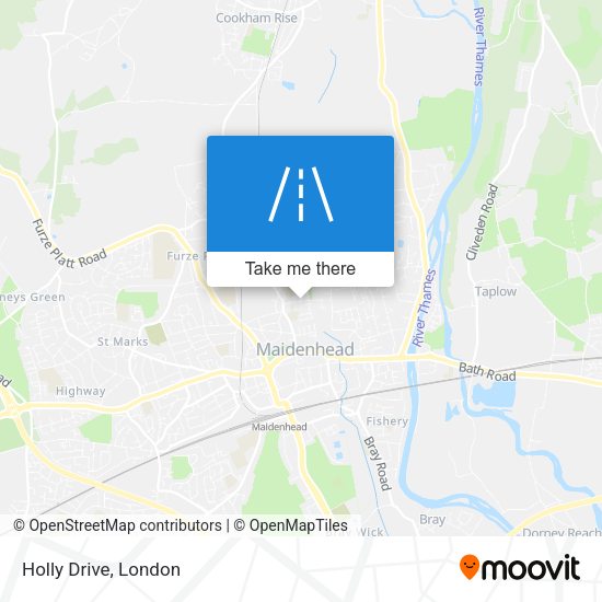 Holly Drive map