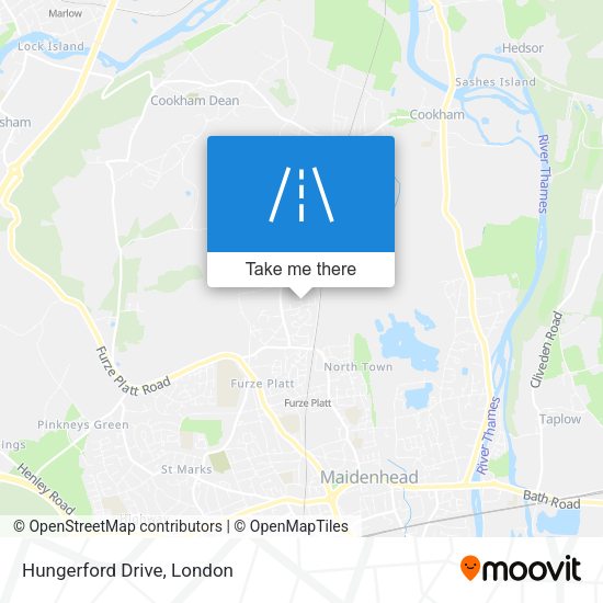 Hungerford Drive map