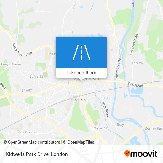 Kidwells Park Drive map