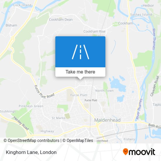 Kinghorn Lane map