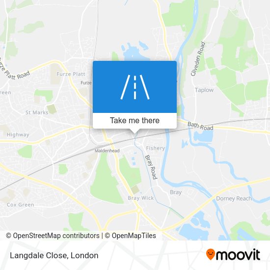 Langdale Close map
