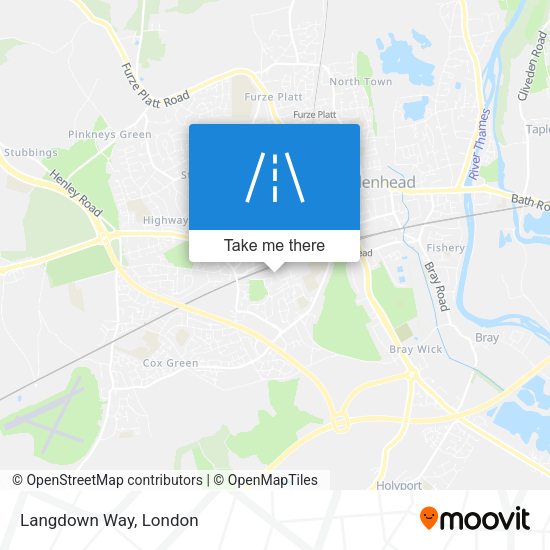 Langdown Way map