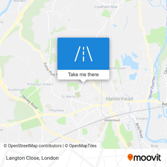 Langton Close map