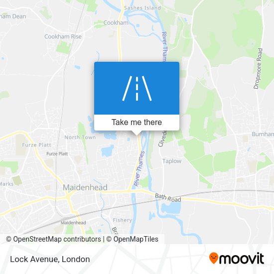 Lock Avenue map