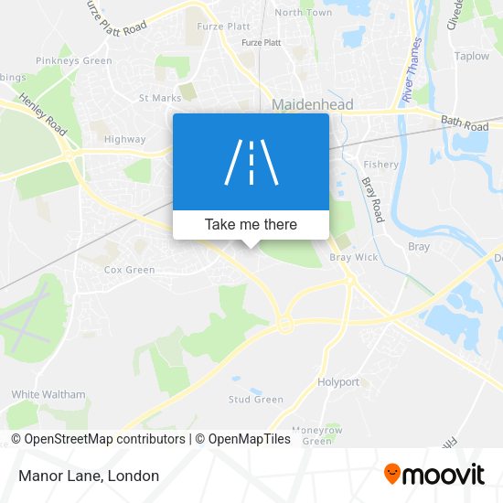 Manor Lane map
