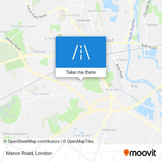 Manor Road map