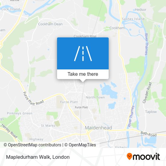 Mapledurham Walk map