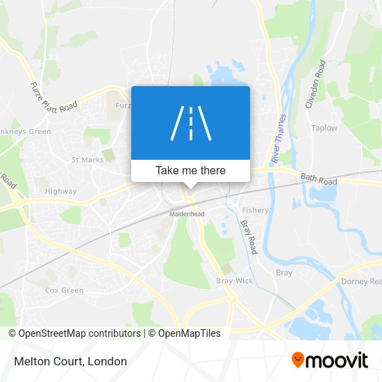Melton Court map