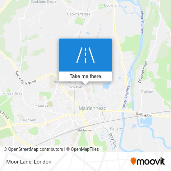 Moor Lane map
